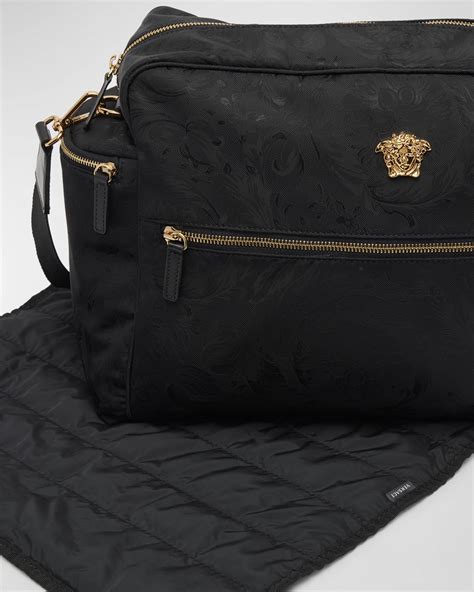 versace jacquard diaper bag